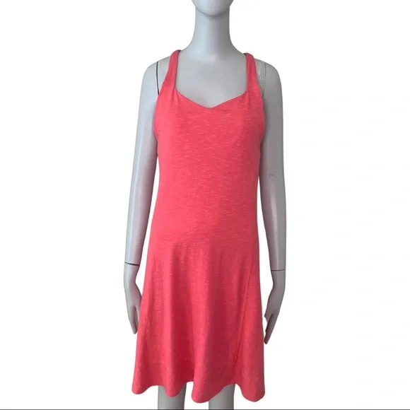 HORNY TOAD Seahorse Racerback Casual Knit Dress Bright Pink Fuchsia Sporty - Picture 6 of 14